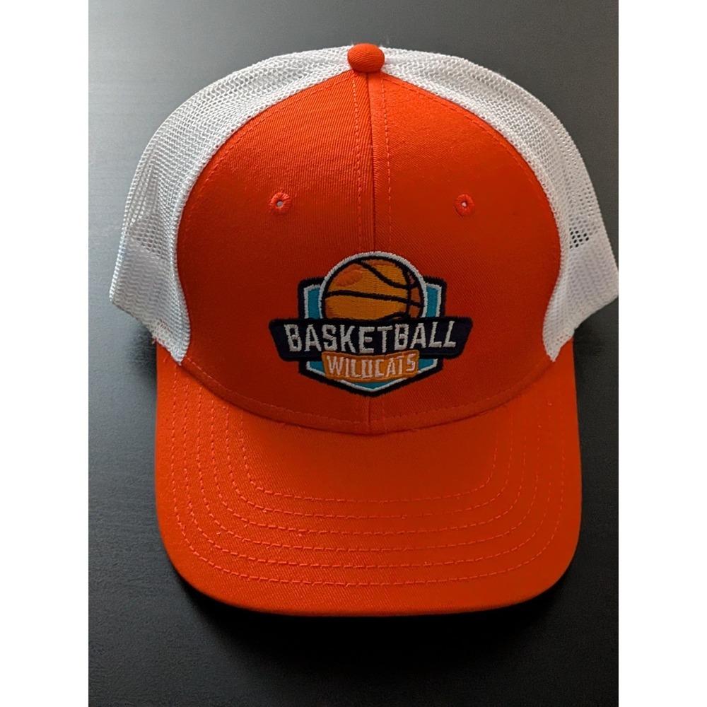 Cap America Basketball Hat Wildcats Orange White‎ Mesh Snapback OSFM NWT